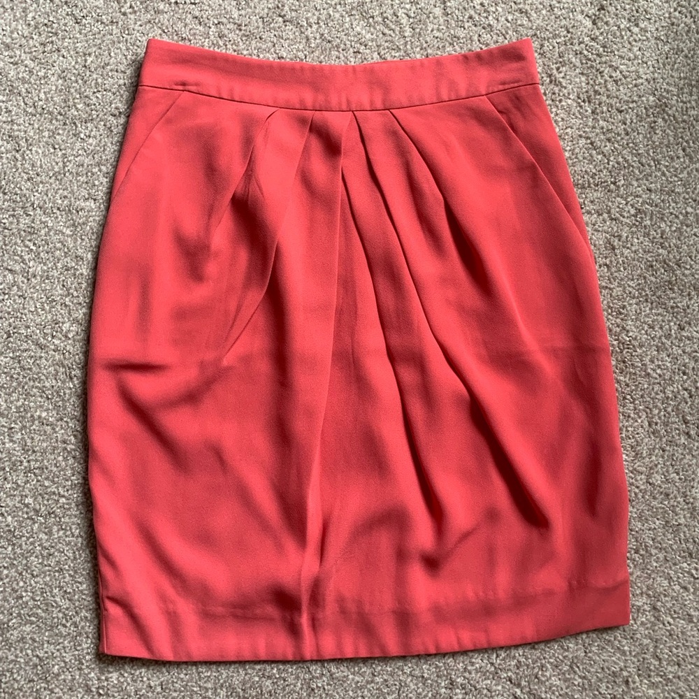Peach Pencil Skirt